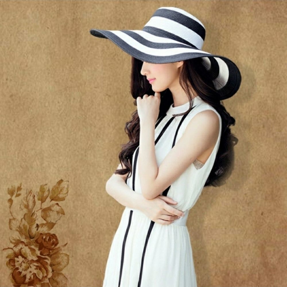 Large Floppy Folding Wide Brim Hat - Picture 2 of 6